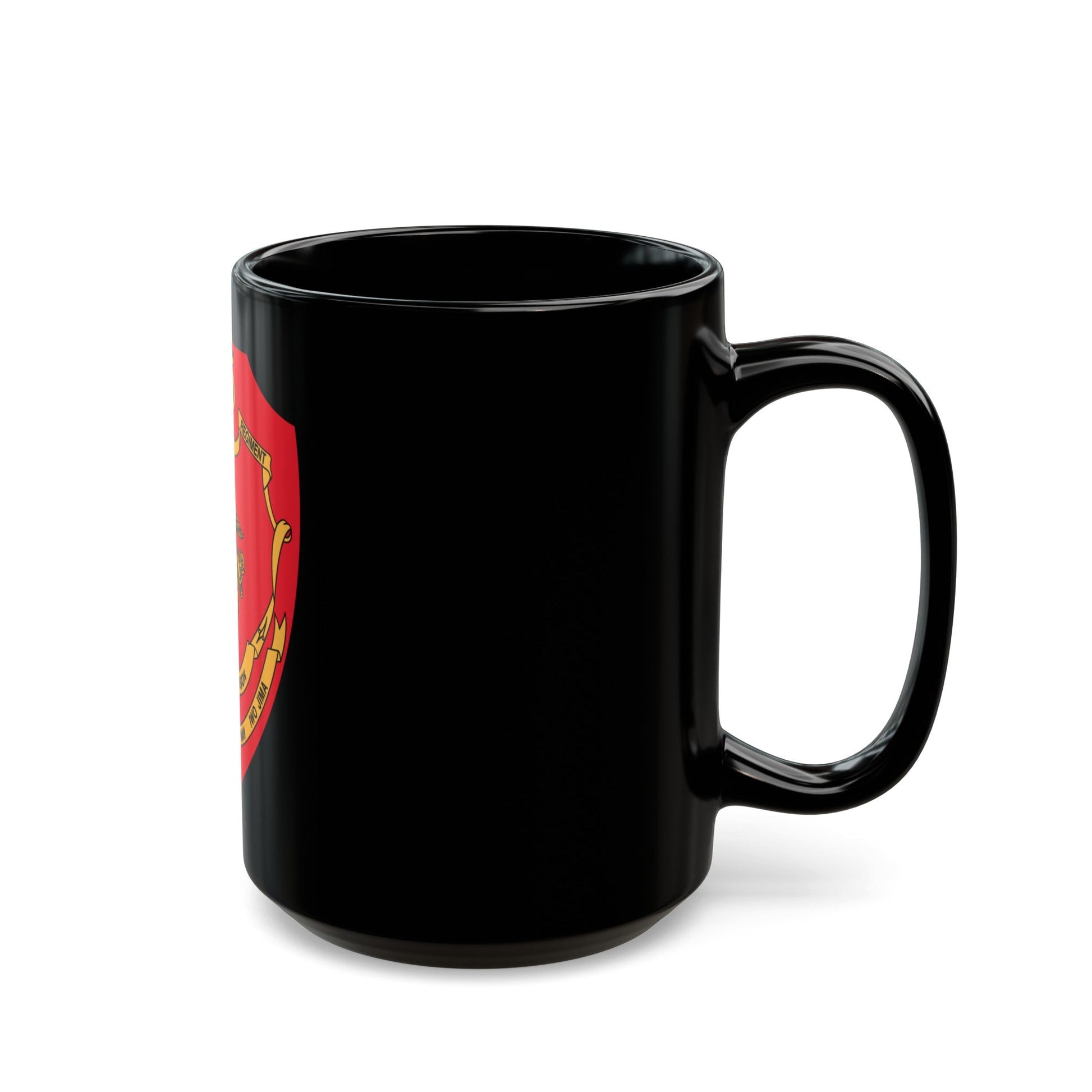 25th Marines Regiment (USMC) Black Coffee Mug-The Sticker Space