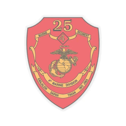 25th Marines Regiment (USMC) STICKER Vinyl Kiss-Cut Decal 2 Inch Transparent - The Sticker Space