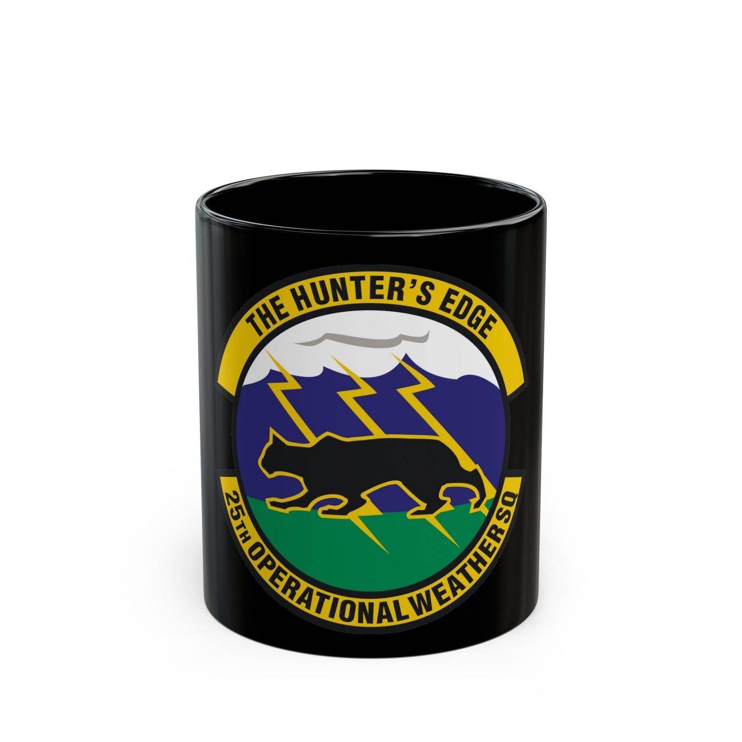 25th Operational Weather Squadron (U.S. Air Force) Black Coffee Mug-11oz-The Sticker Space