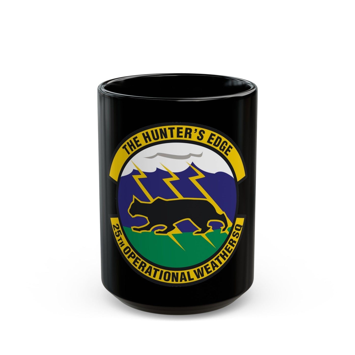 25th Operational Weather Squadron (U.S. Air Force) Black Coffee Mug-15oz-The Sticker Space