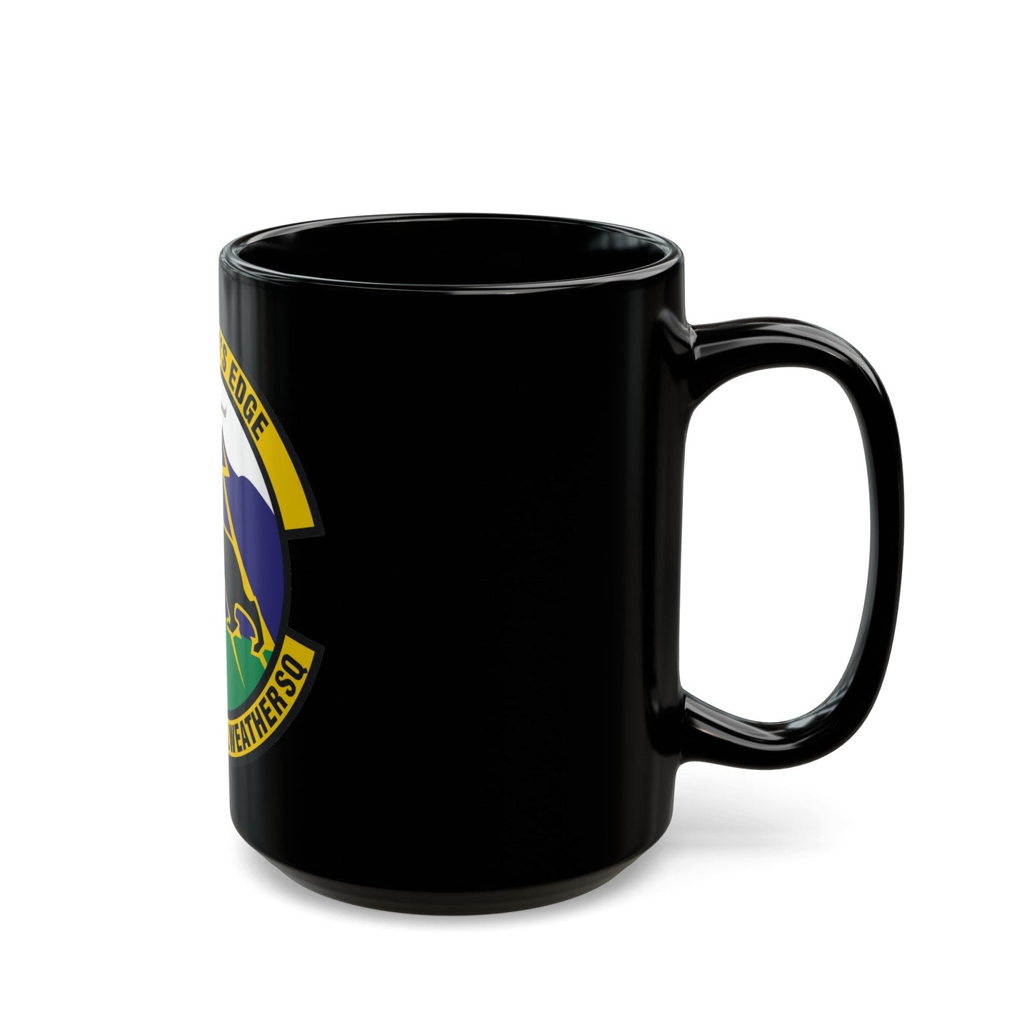 25th Operational Weather Squadron (U.S. Air Force) Black Coffee Mug-The Sticker Space