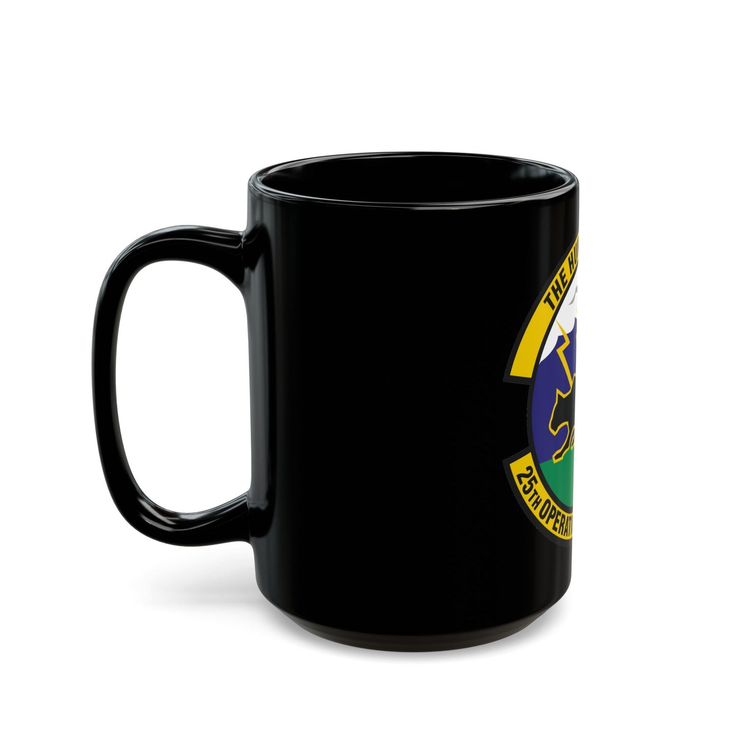 25th Operational Weather Squadron (U.S. Air Force) Black Coffee Mug-The Sticker Space