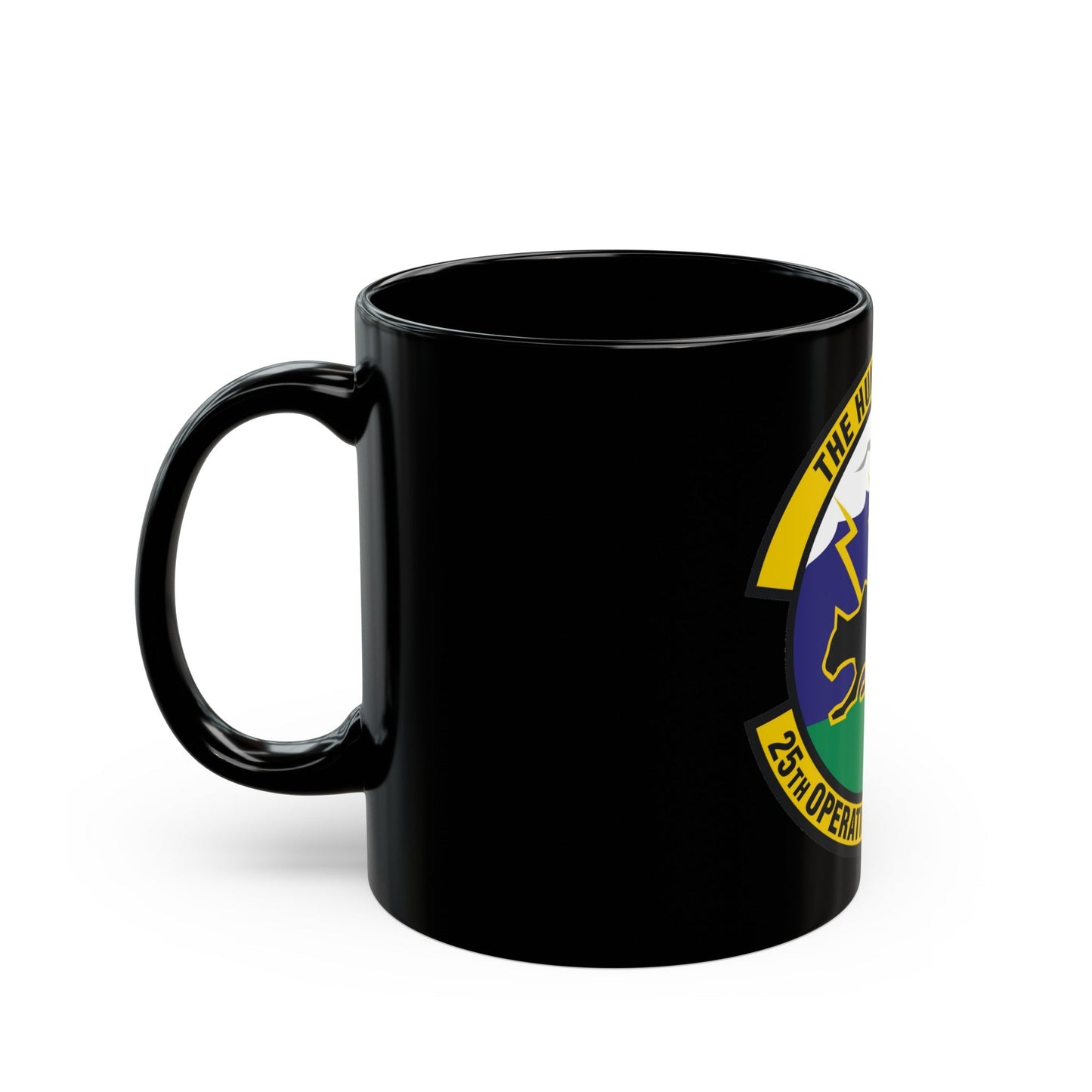 25th Operational Weather Squadron (U.S. Air Force) Black Coffee Mug-The Sticker Space