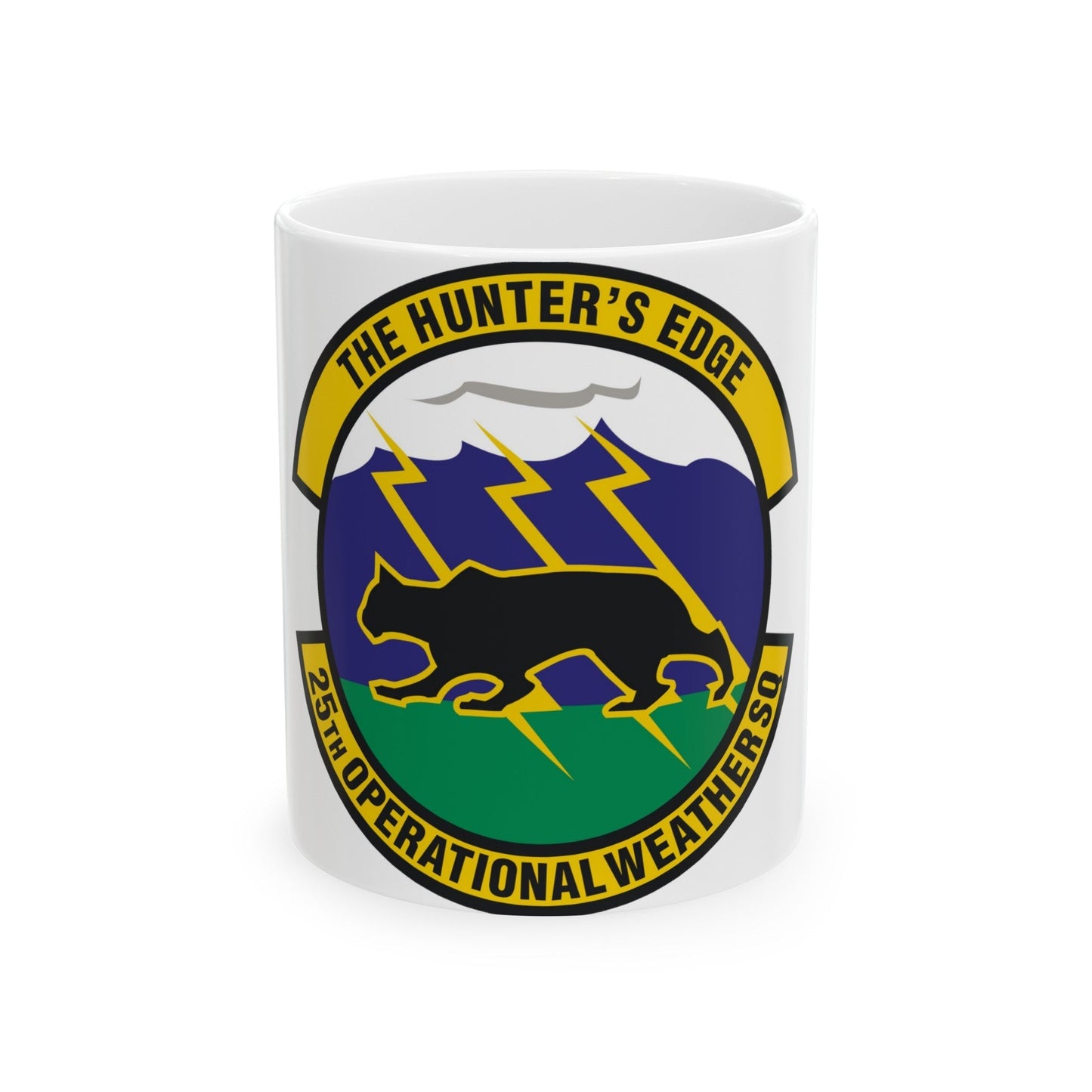 25th Operational Weather Squadron (U.S. Air Force) White Coffee Mug-11oz-The Sticker Space