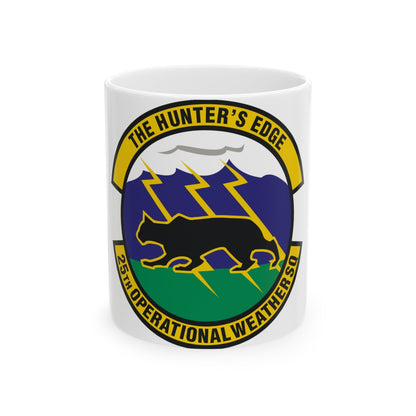 25th Operational Weather Squadron (U.S. Air Force) White Coffee Mug-11oz-The Sticker Space