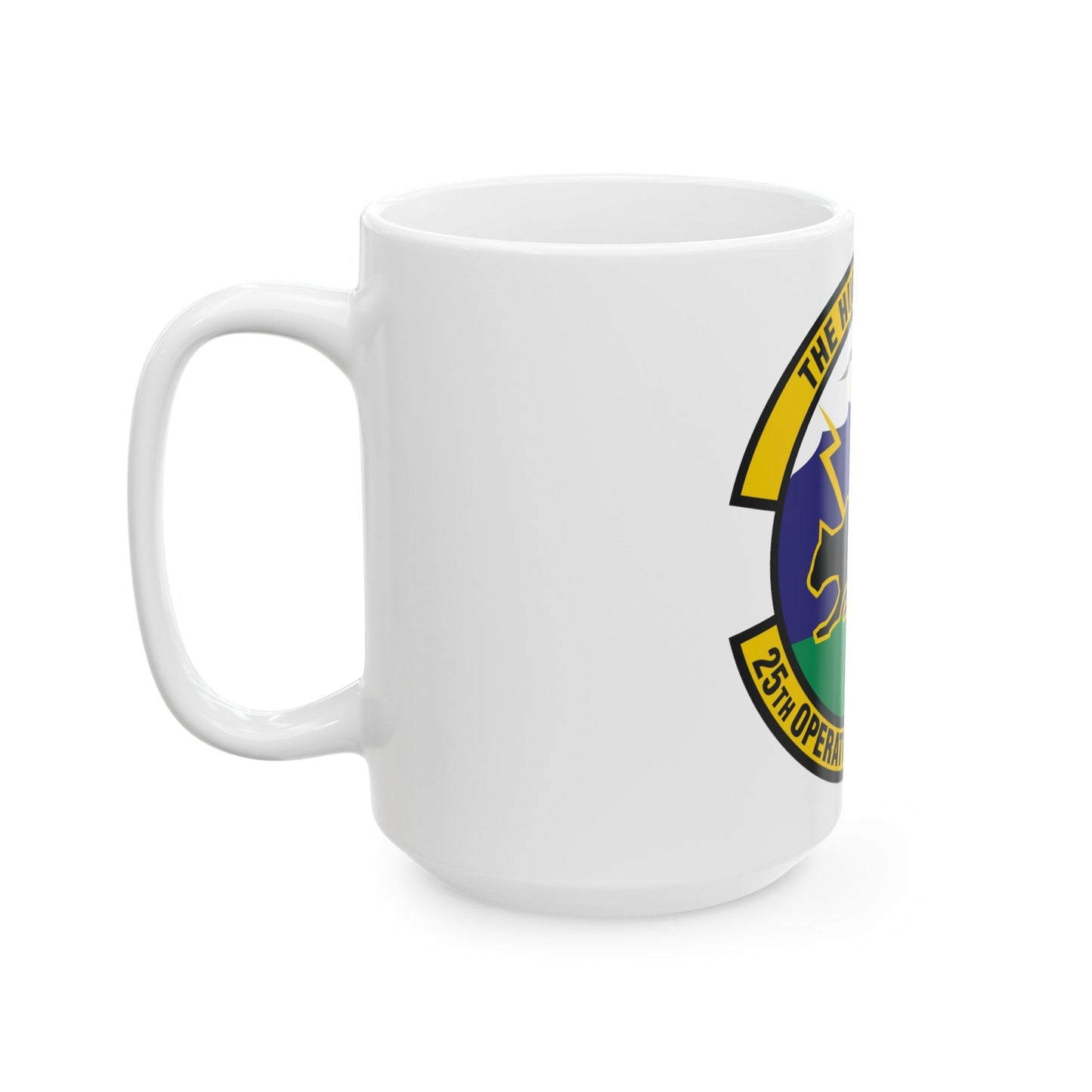 25th Operational Weather Squadron (U.S. Air Force) White Coffee Mug-The Sticker Space