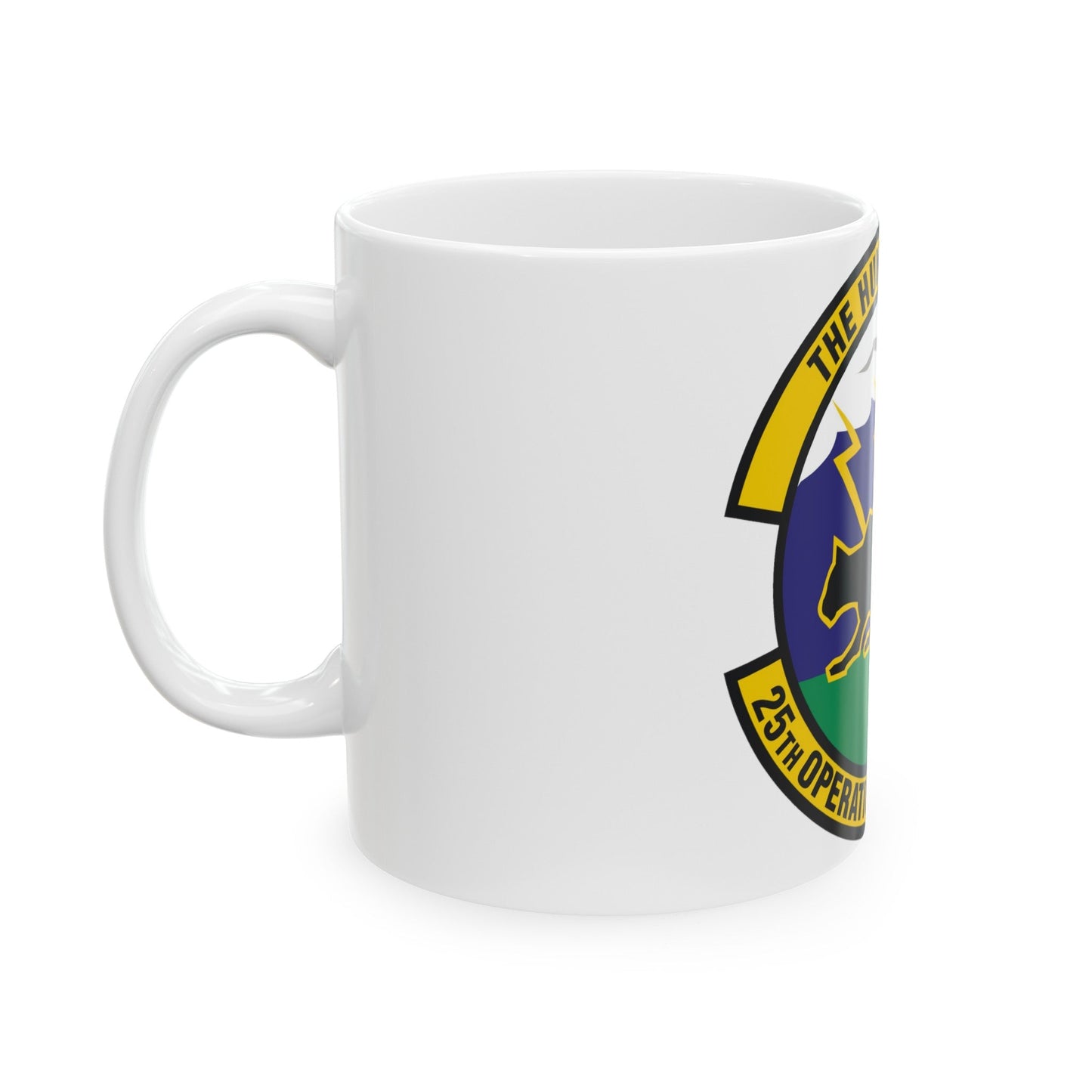 25th Operational Weather Squadron (U.S. Air Force) White Coffee Mug-The Sticker Space