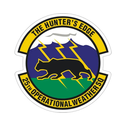 25th Operational Weather Squadron (U.S. Air Force) STICKER Vinyl Die-Cut Decal 3 Inch - The Sticker Space