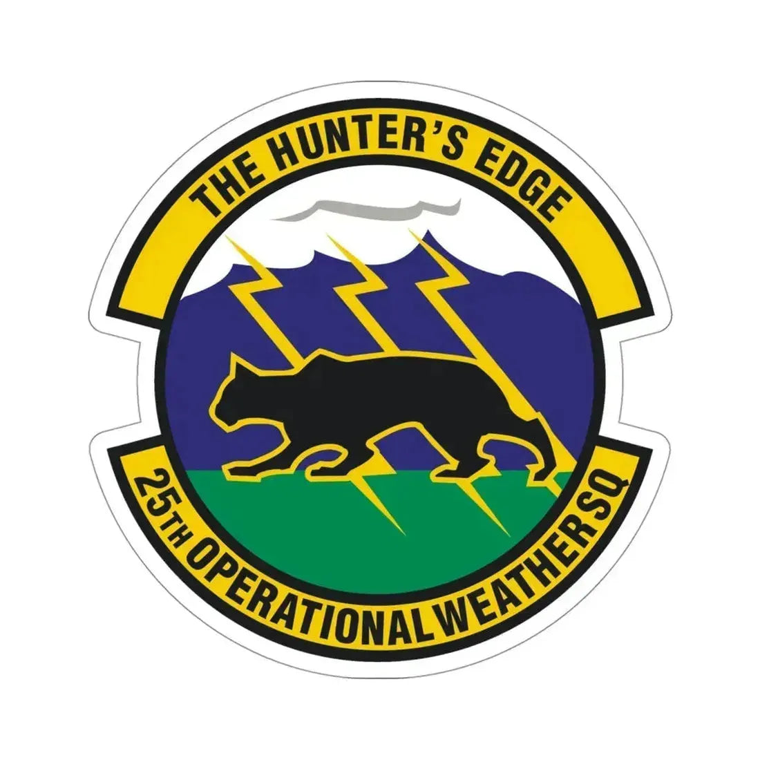 25th Operational Weather Squadron (U.S. Air Force) STICKER Vinyl Die-Cut Decal 4 Inch - The Sticker Space