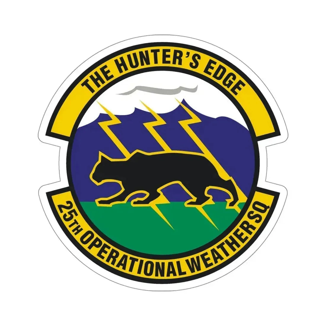 25th Operational Weather Squadron (U.S. Air Force) STICKER Vinyl Die-Cut Decal 5 Inch - The Sticker Space