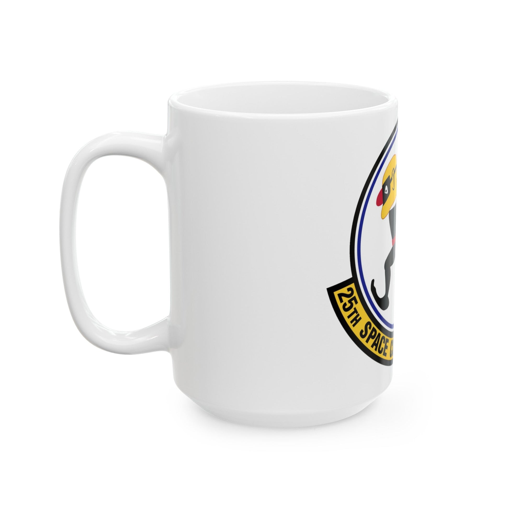 25th Space Control Tactics Squadron (U.S. Air Force) White Coffee Mug-The Sticker Space