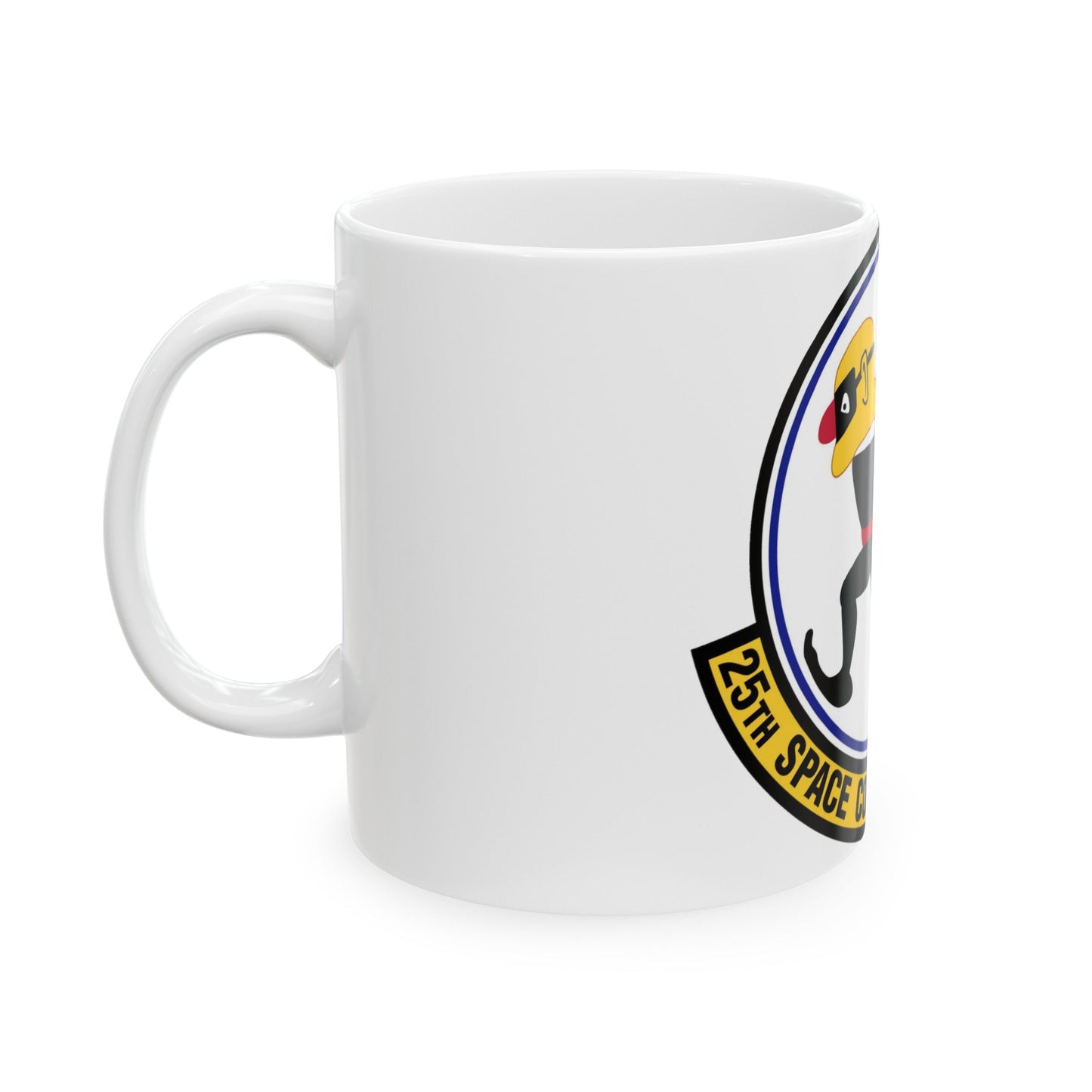 25th Space Control Tactics Squadron (U.S. Air Force) White Coffee Mug-The Sticker Space