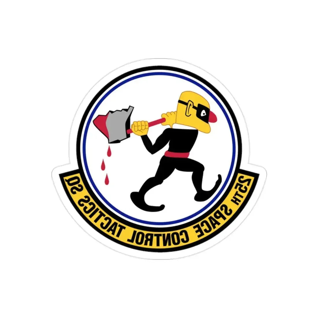25th Space Control Tactics Squadron (U.S. Air Force) REVERSE PRINT Transparent Die-Cut STICKER - The Sticker Space