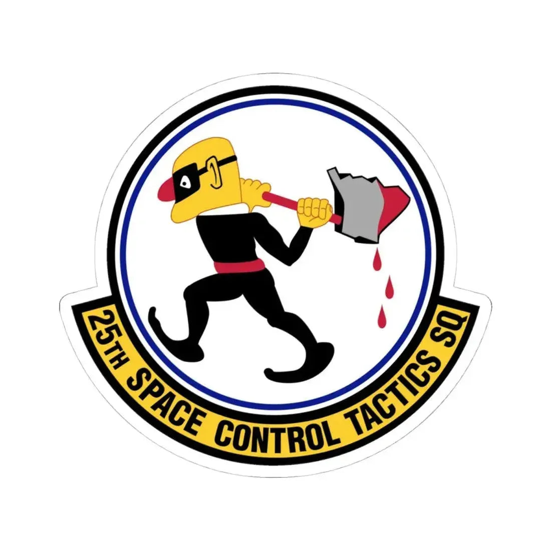 25th Space Control Tactics Squadron (U.S. Air Force) STICKER Vinyl Kiss-Cut Decal 4 Inch White - The Sticker Space