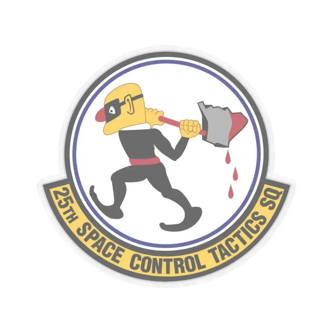25th Space Control Tactics Squadron (U.S. Air Force) STICKER Vinyl Kiss-Cut Decal 6 Inch Transparent - The Sticker Space