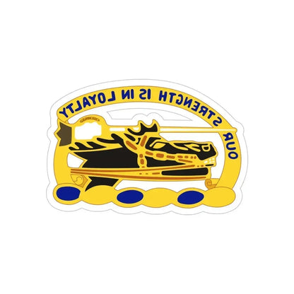26 Cavalry Regiment (U.S. Army) REVERSE PRINT Transparent Die-Cut STICKER 5 Inch Die-Cut Transparent - The Sticker Space