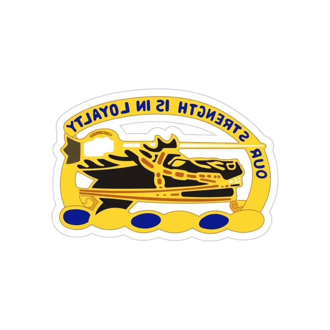 26 Cavalry Regiment (U.S. Army) REVERSE PRINT Transparent Die-Cut STICKER - The Sticker Space