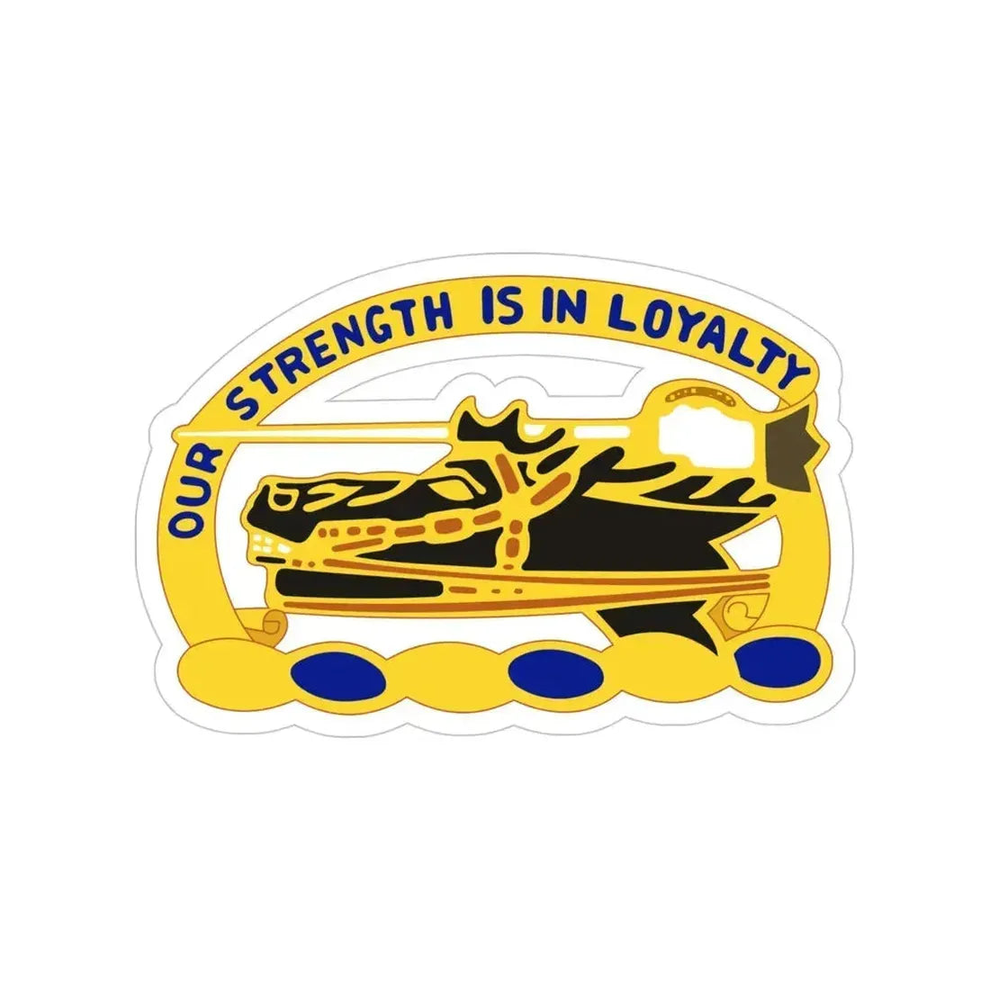 26 Cavalry Regiment (U.S. Army) Transparent STICKER Die-Cut Vinyl Decal 4 Inch - The Sticker Space