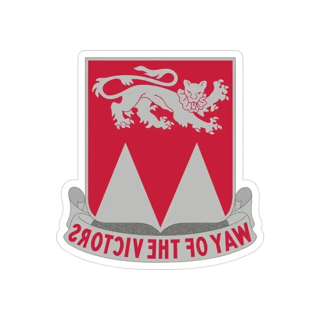 26 Engineer Battalion (U.S. Army) REVERSE PRINT Transparent Die-Cut STICKER 3 Inch Die-Cut Transparent - The Sticker Space