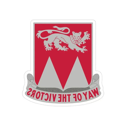 26 Engineer Battalion (U.S. Army) REVERSE PRINT Transparent Die-Cut STICKER 3 Inch Die-Cut Transparent - The Sticker Space