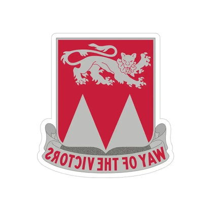 26 Engineer Battalion (U.S. Army) REVERSE PRINT Transparent Die-Cut STICKER 4 Inch Die-Cut Transparent - The Sticker Space