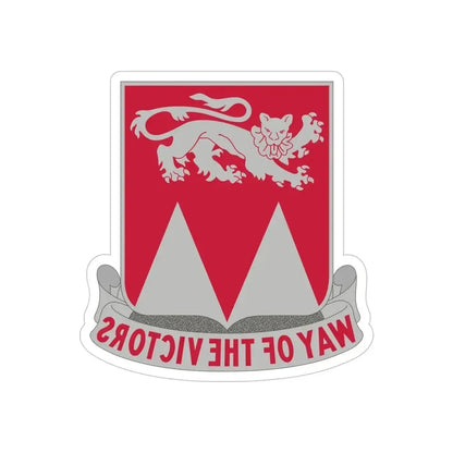26 Engineer Battalion (U.S. Army) REVERSE PRINT Transparent Die-Cut STICKER 6 Inch Die-Cut Transparent - The Sticker Space