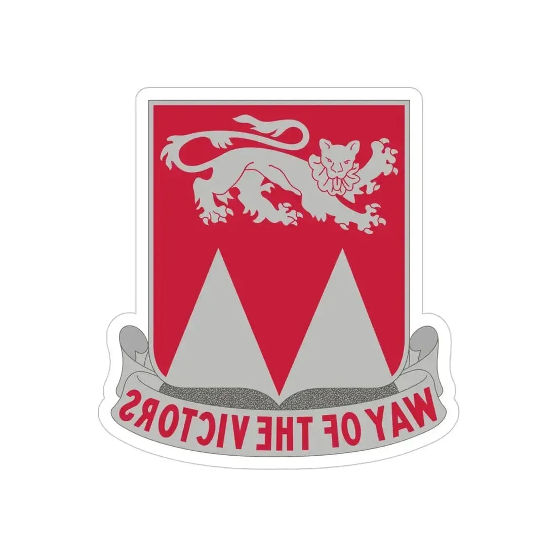 26 Engineer Battalion (U.S. Army) REVERSE PRINT Transparent Die-Cut STICKER - The Sticker Space
