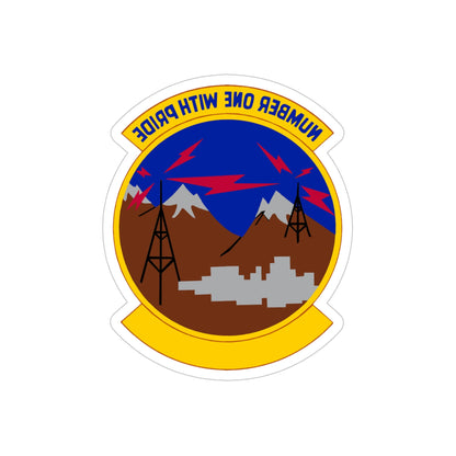 26 Network Operations Squadron ACC (U.S. Air Force) REVERSE PRINT Transparent STICKER-5" × 5"-The Sticker Space