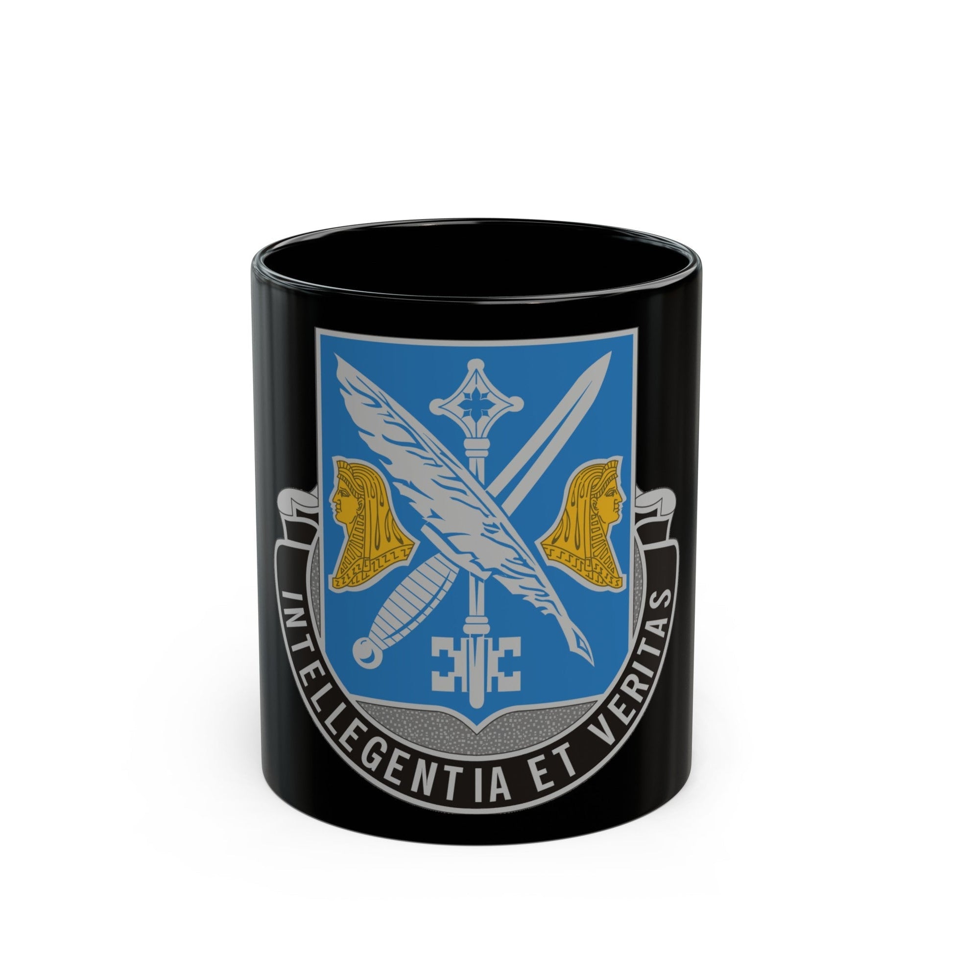 260 Military Intelligence Battalion (U.S. Army) Black Coffee Mug-11oz-The Sticker Space