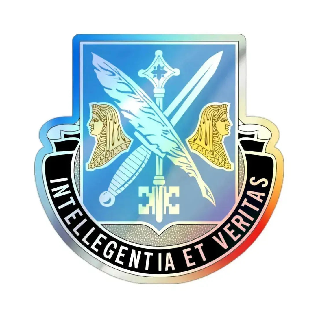 260 Military Intelligence Battalion (U.S. Army) Holographic STICKER Die-Cut Vinyl Decal 2 Inch Holographic - The Sticker Space