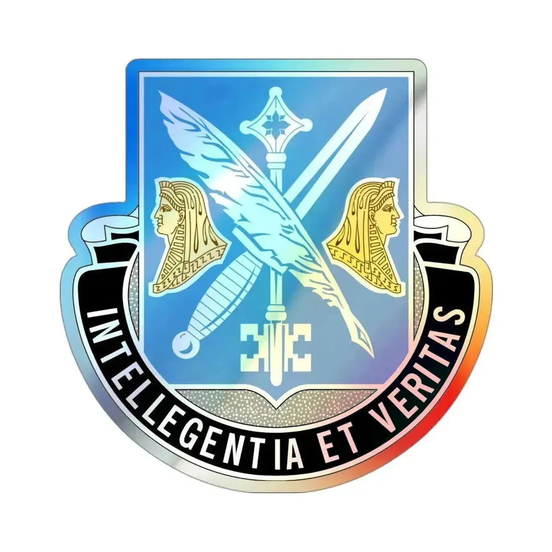260 Military Intelligence Battalion (U.S. Army) Holographic STICKER Die-Cut Vinyl Decal 3 Inch Holographic - The Sticker Space