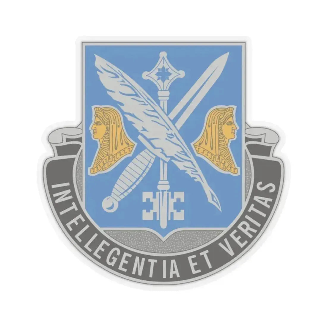 260 Military Intelligence Battalion (U.S. Army) STICKER Vinyl Kiss-Cut Decal 6 Inch Transparent - The Sticker Space