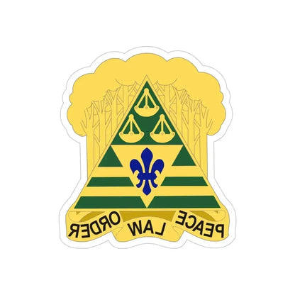 260 Military Police Command 2 (U.S. Army) REVERSE PRINT Transparent Die-Cut STICKER 5 Inch Die-Cut Transparent - The Sticker Space