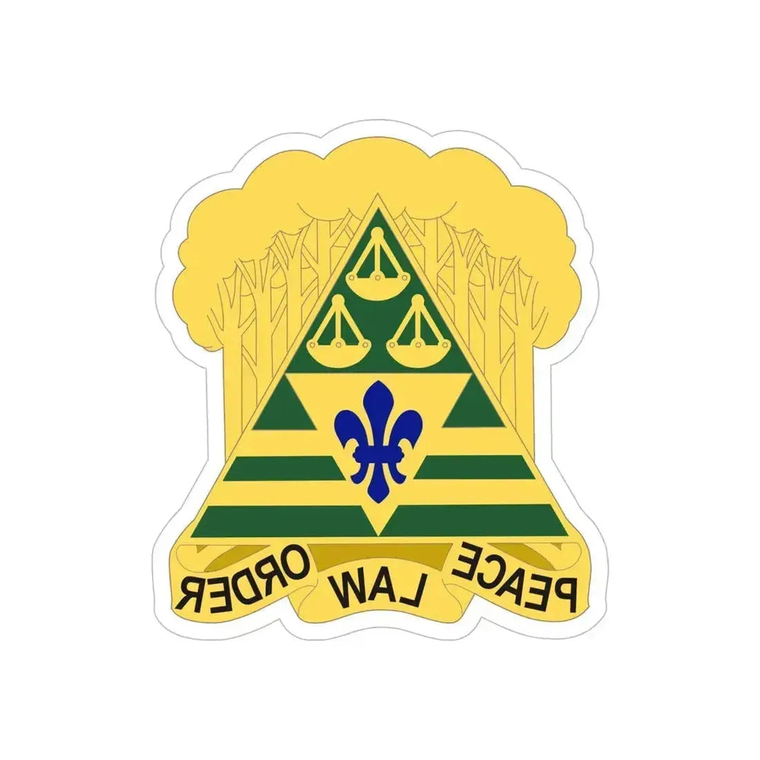 260 Military Police Command 2 (U.S. Army) REVERSE PRINT Transparent Die-Cut STICKER 6 Inch Die-Cut Transparent - The Sticker Space