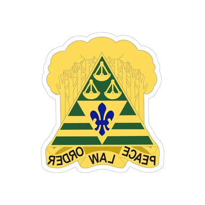 260 Military Police Command 2 (U.S. Army) REVERSE PRINT Transparent Die-Cut STICKER 6 Inch Die-Cut Transparent - The Sticker Space