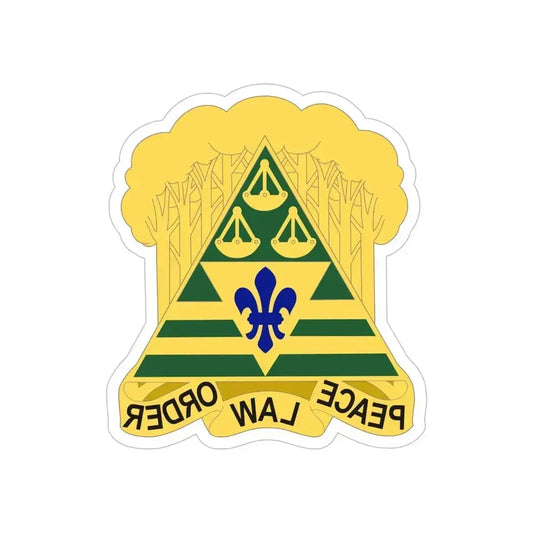 260 Military Police Command 2 (U.S. Army) REVERSE PRINT Transparent Die-Cut STICKER 6 Inch Die-Cut Transparent - The Sticker Space