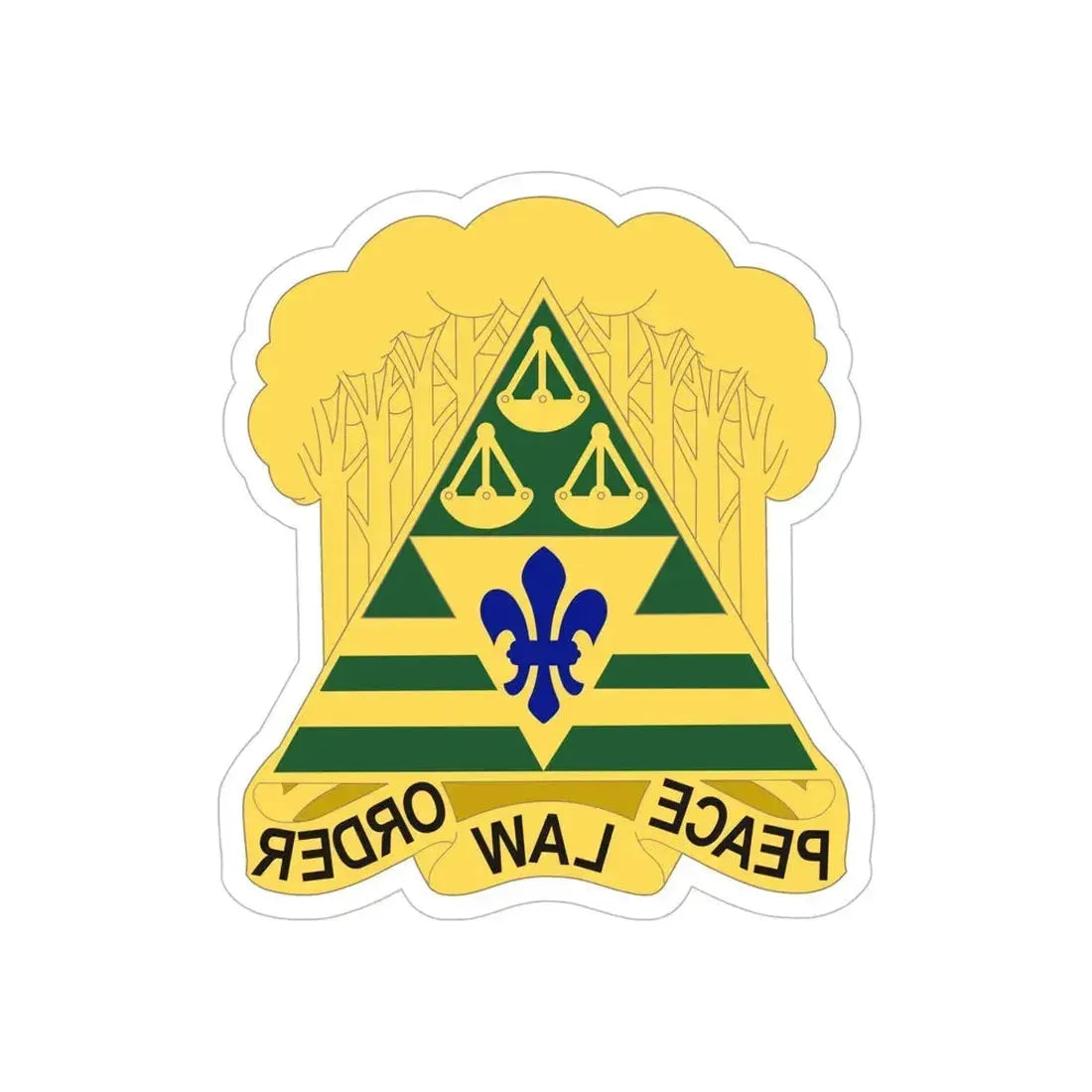 260 Military Police Command 2 (U.S. Army) REVERSE PRINT Transparent Die-Cut STICKER - The Sticker Space