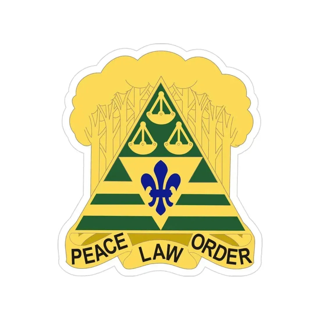 260 Military Police Command 2 (U.S. Army) Transparent STICKER Die-Cut Vinyl Decal 3 Inch - The Sticker Space