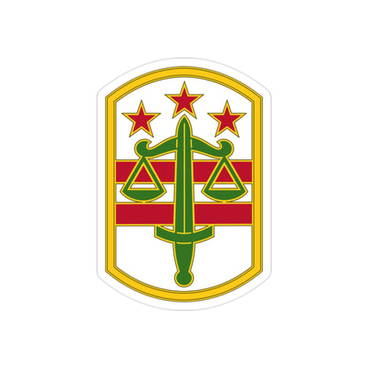 260 Military Police Command 3 (U.S. Army) REVERSE PRINT Transparent STICKER-2" × 2"-The Sticker Space