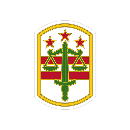 260 Military Police Command 3 (U.S. Army) REVERSE PRINT Transparent STICKER-3" × 3"-The Sticker Space