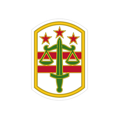 260 Military Police Command 3 (U.S. Army) REVERSE PRINT Transparent STICKER-4" × 4"-The Sticker Space