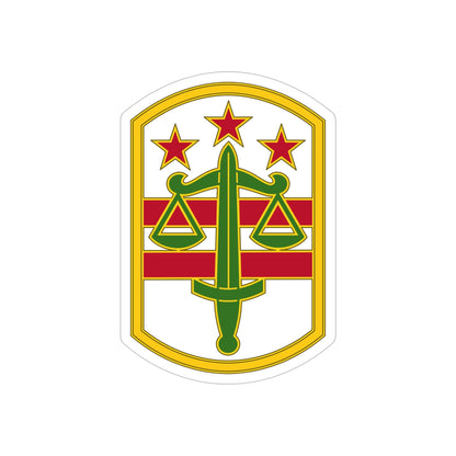 260 Military Police Command 3 (U.S. Army) REVERSE PRINT Transparent STICKER-5" × 5"-The Sticker Space