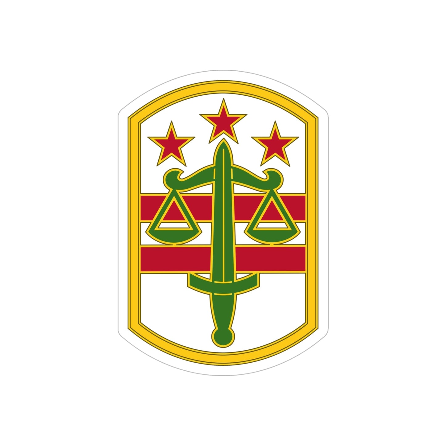 260 Military Police Command 3 (U.S. Army) REVERSE PRINT Transparent STICKER-6" × 6"-The Sticker Space