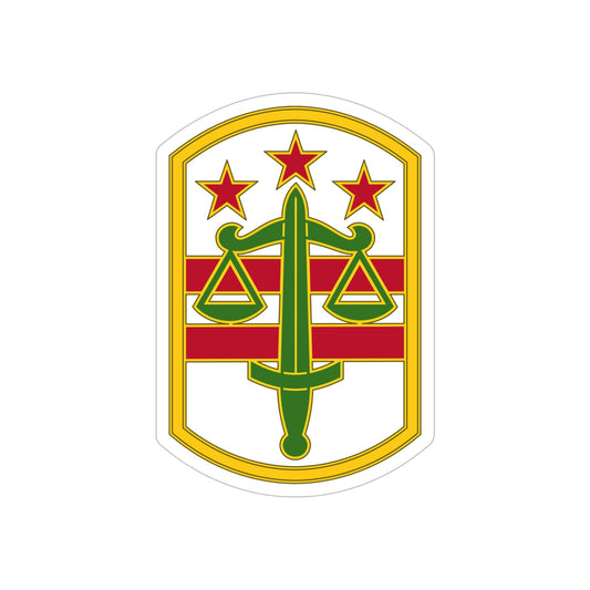 260 Military Police Command 3 (U.S. Army) REVERSE PRINT Transparent STICKER-6" × 6"-The Sticker Space