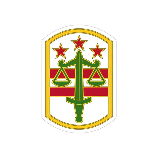 260 Military Police Command 3 (U.S. Army) REVERSE PRINT Transparent Die-Cut STICKER 6 Inch Die-Cut Transparent - The Sticker Space