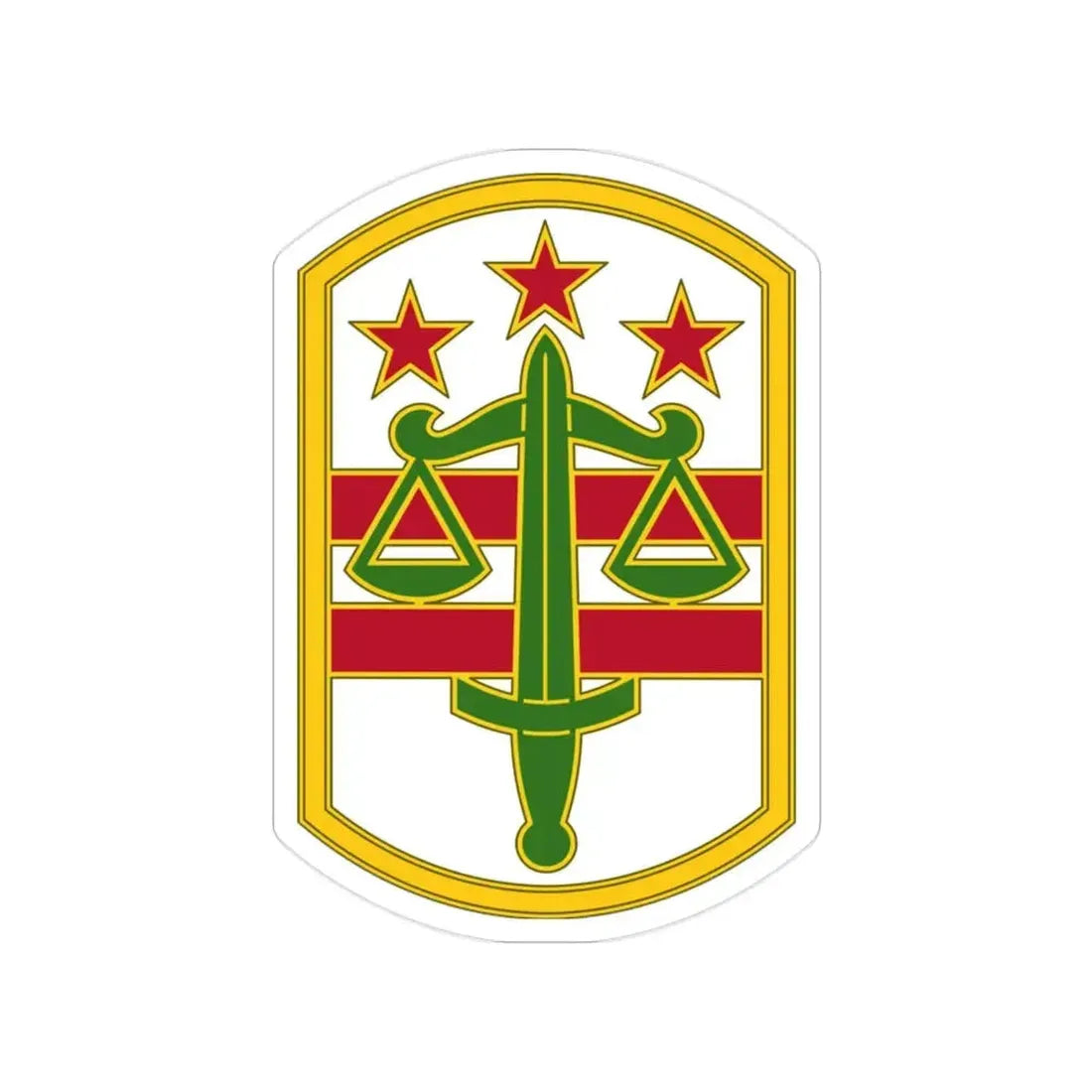 260 Military Police Command 3 (U.S. Army) Transparent STICKER Die-Cut Vinyl Decal 2 Inch - The Sticker Space