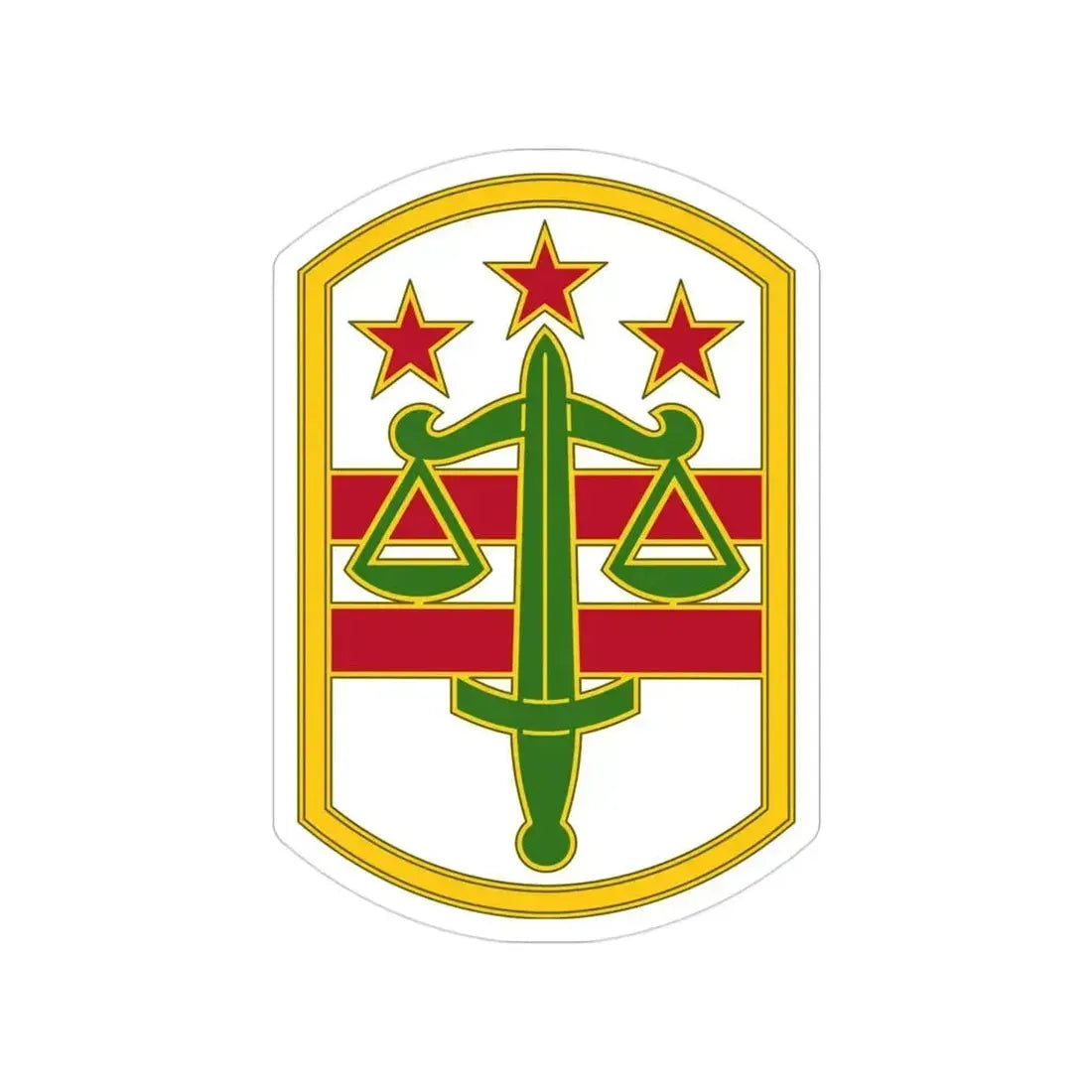 260 Military Police Command 3 (U.S. Army) Transparent STICKER Die-Cut Vinyl Decal 3 Inch - The Sticker Space