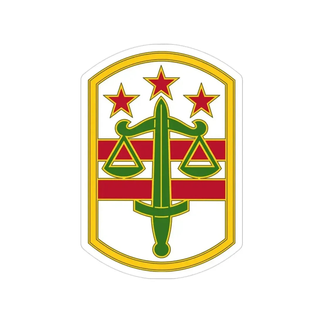 260 Military Police Command 3 (U.S. Army) Transparent STICKER Die-Cut Vinyl Decal 3 Inch - The Sticker Space