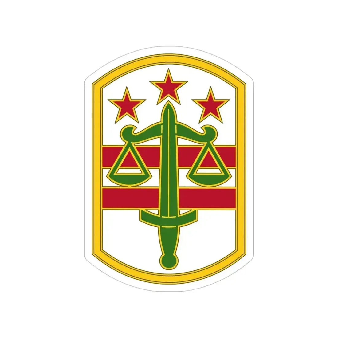 260 Military Police Command 3 (U.S. Army) Transparent STICKER Die-Cut Vinyl Decal 4 Inch - The Sticker Space