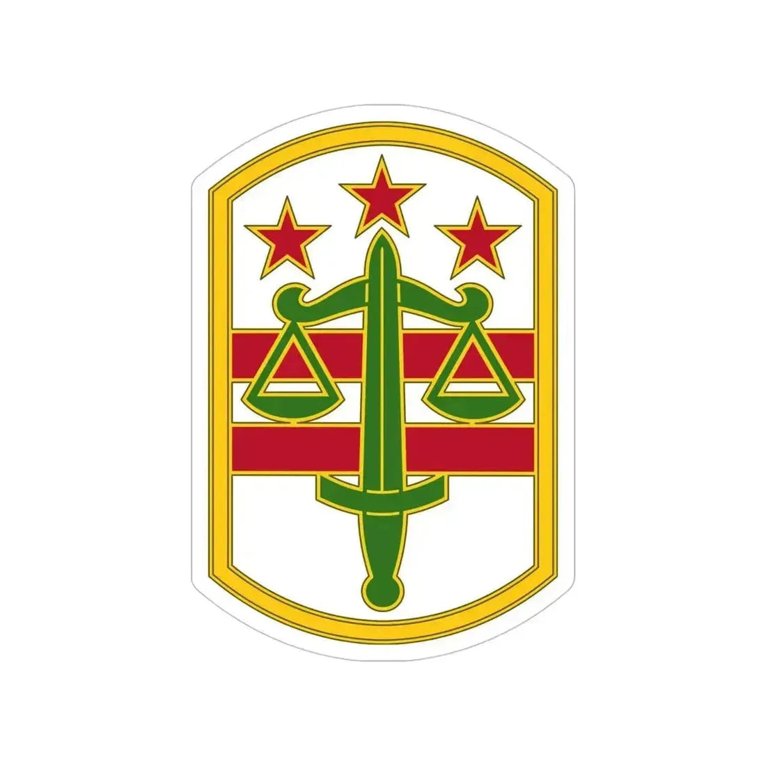 260 Military Police Command 3 (U.S. Army) Transparent STICKER Die-Cut Vinyl Decal 5 Inch - The Sticker Space